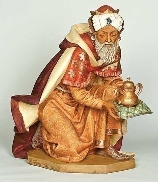 Kneeling Saint Caspar Casper Gaspar Kaspar King frankincense Statues